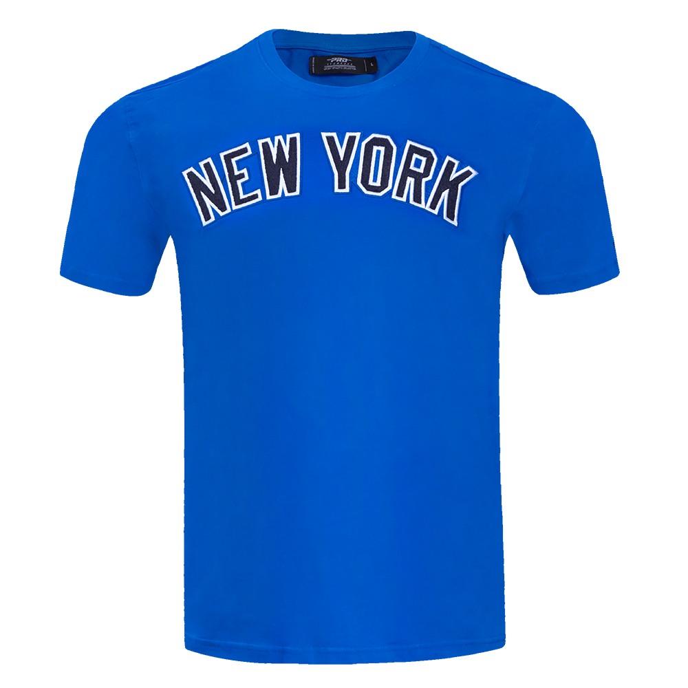 MLB NEW YORK YANKEES CLÁSICO DE CHENILLA PARA HOMBRE   TOP (AZUL REAL)