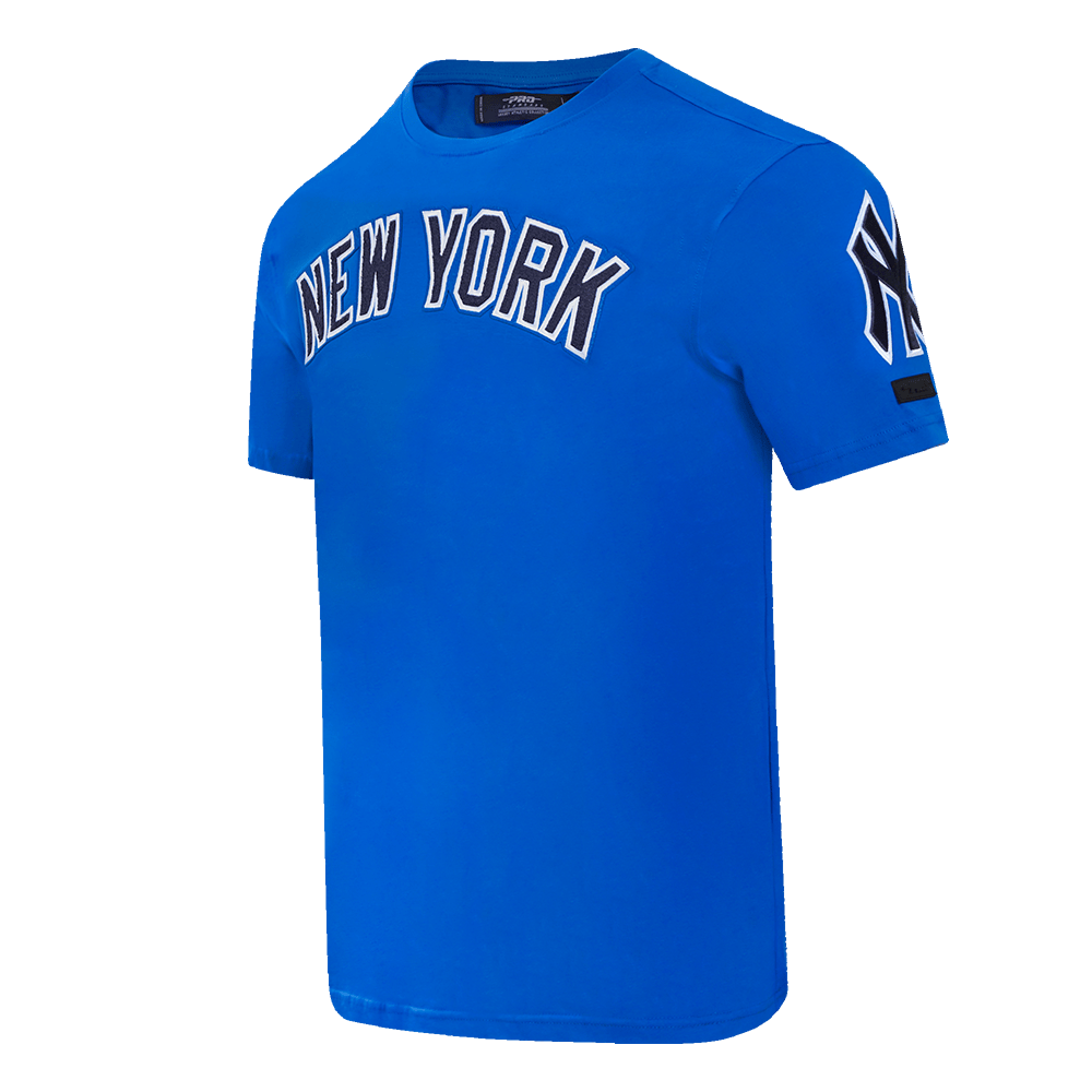 MLB NEW YORK YANKEES CLÁSICO DE CHENILLA PARA HOMBRE   TOP (AZUL REAL)