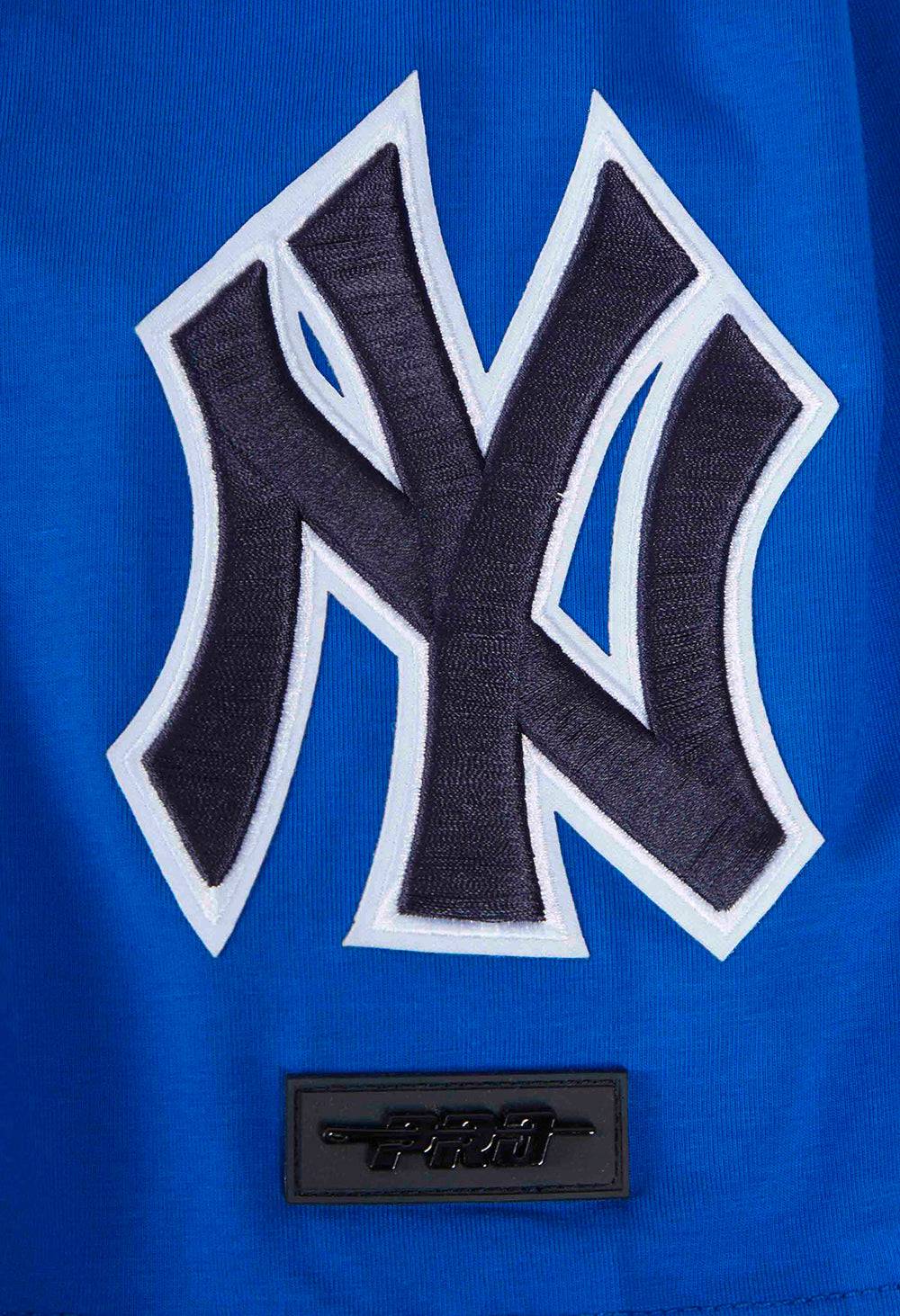 MLB NEW YORK YANKEES CLÁSICO DE CHENILLA PARA HOMBRE   TOP (AZUL REAL)