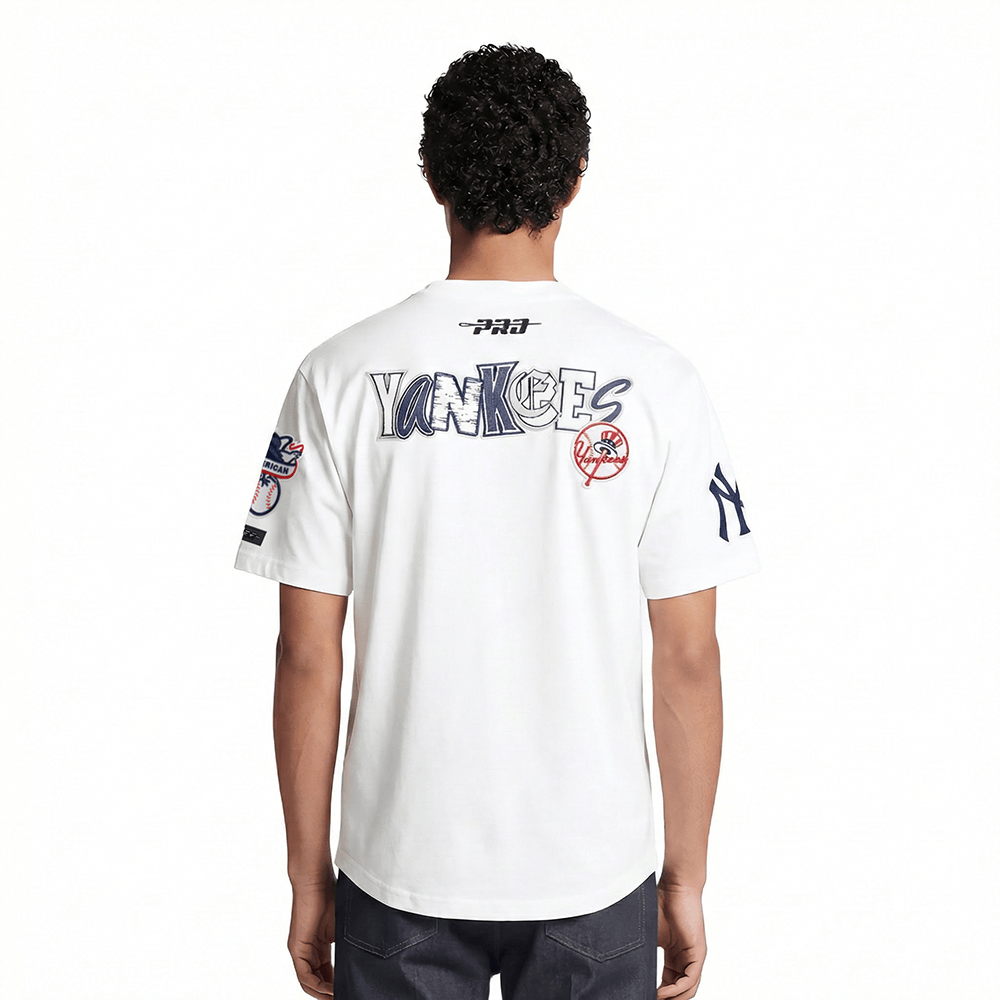 MLB NEW YORK YANKEES CITY RANSOM MEN'S SINGLE JERSEY TEE (WHITE)
