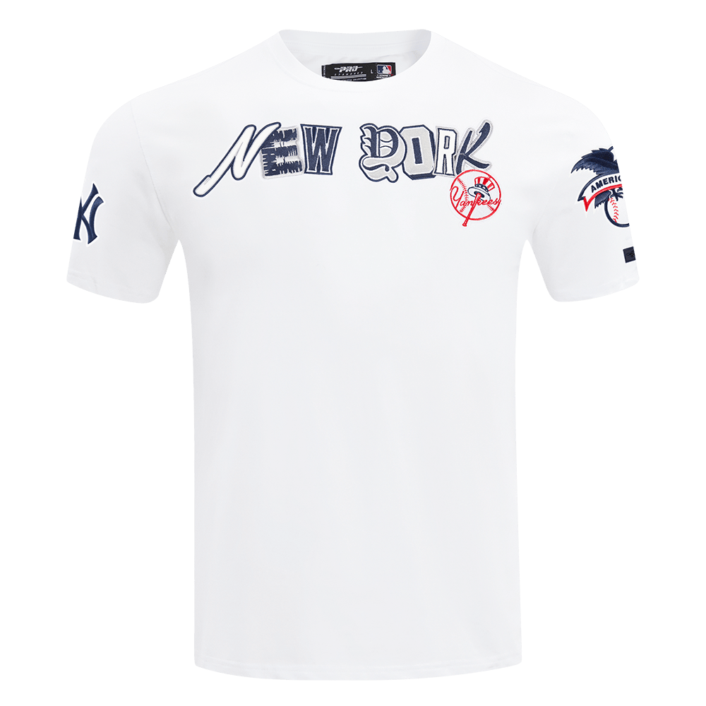 MLB NEW YORK YANKEES CITY RANSOM MEN'S SINGLE JERSEY TEE (WHITE)