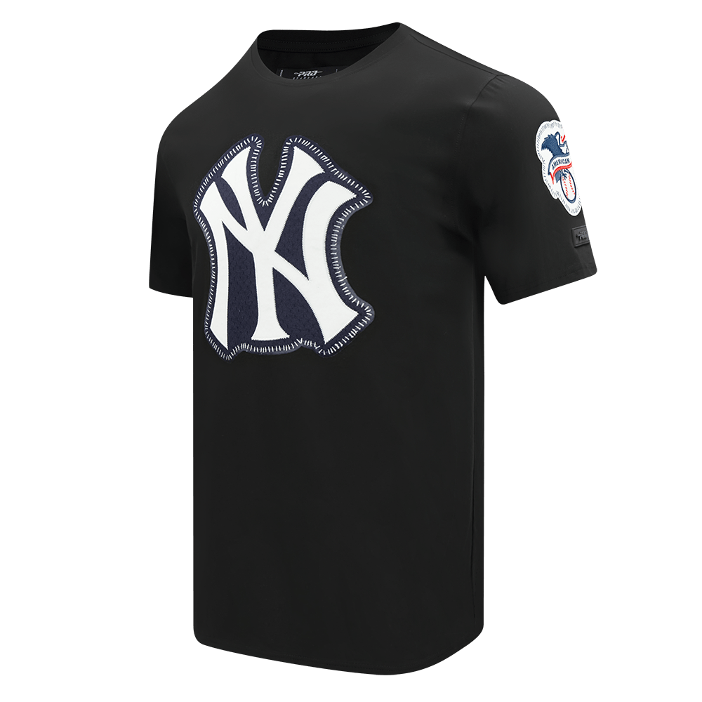 MLB NEW YORK YANKEES DIY PICK STITCH MEN'S SINGLE JERSEY TOP (BLACK)