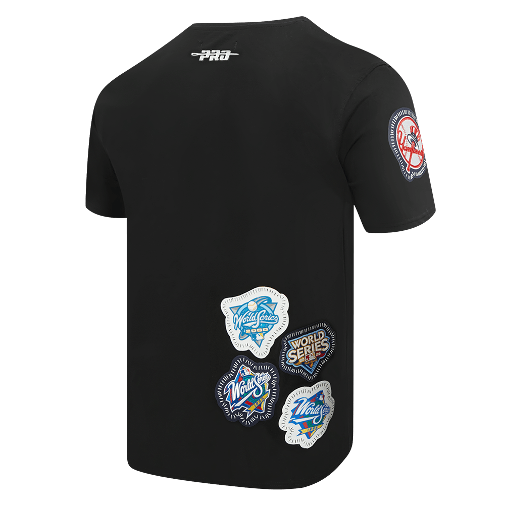 MLB NEW YORK YANKEES DIY PICK STITCH MEN'S SINGLE JERSEY TOP (BLACK)