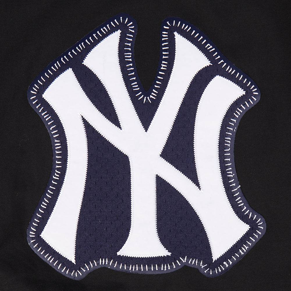 MLB NEW YORK YANKEES DIY PICK STITCH MEN'S SINGLE JERSEY TOP (BLACK)