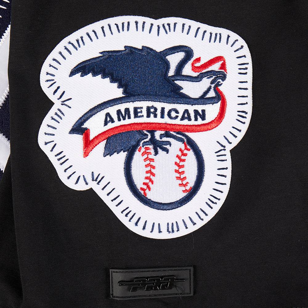 MLB NEW YORK YANKEES DIY PICK STITCH MEN'S SINGLE JERSEY TOP (BLACK)
