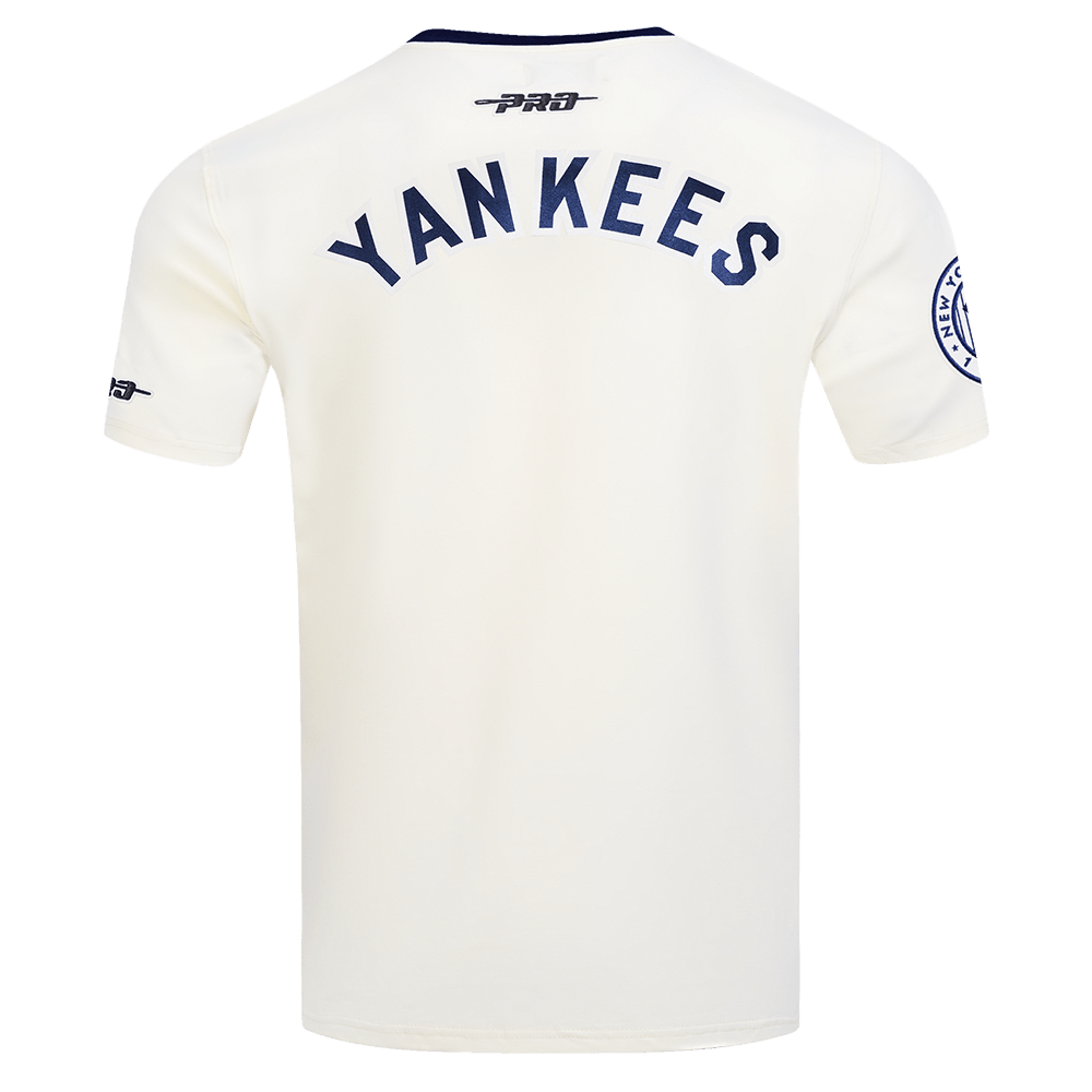 MLB NEW YORK YANKEES RETRO CASCADE MEN'S RINGER TOP (EGGSHELL/ MIDNIGHT NAVY)