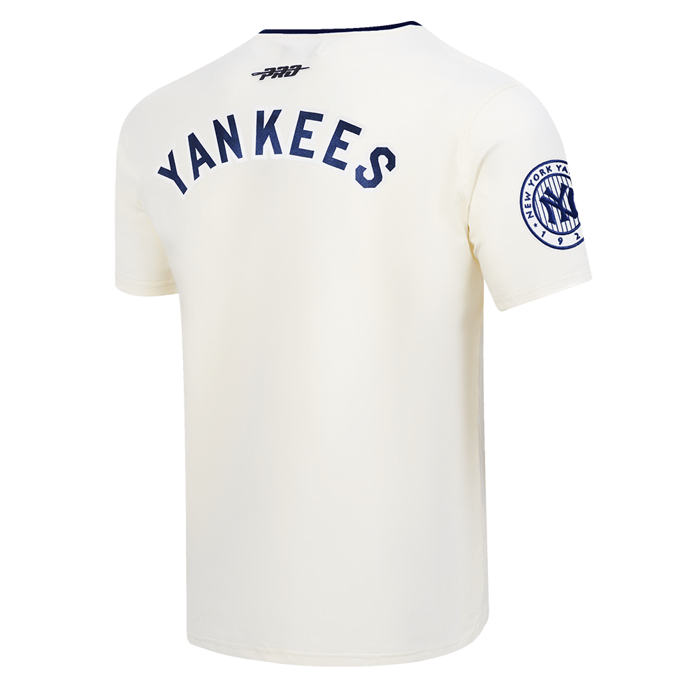 MLB NEW YORK YANKEES RETRO CASCADE MEN'S RINGER TOP (EGGSHELL/ MIDNIGHT NAVY)