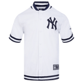 MLB NEW YORK YANKEES SOUVENIR MEN'S WARM UP JACKET (WHITE/MIDNIGHT NAVY)