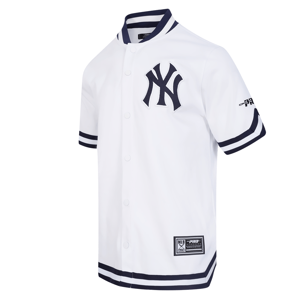 MLB NEW YORK YANKEES SOUVENIR MEN'S WARM UP JACKET (WHITE/MIDNIGHT NAVY)