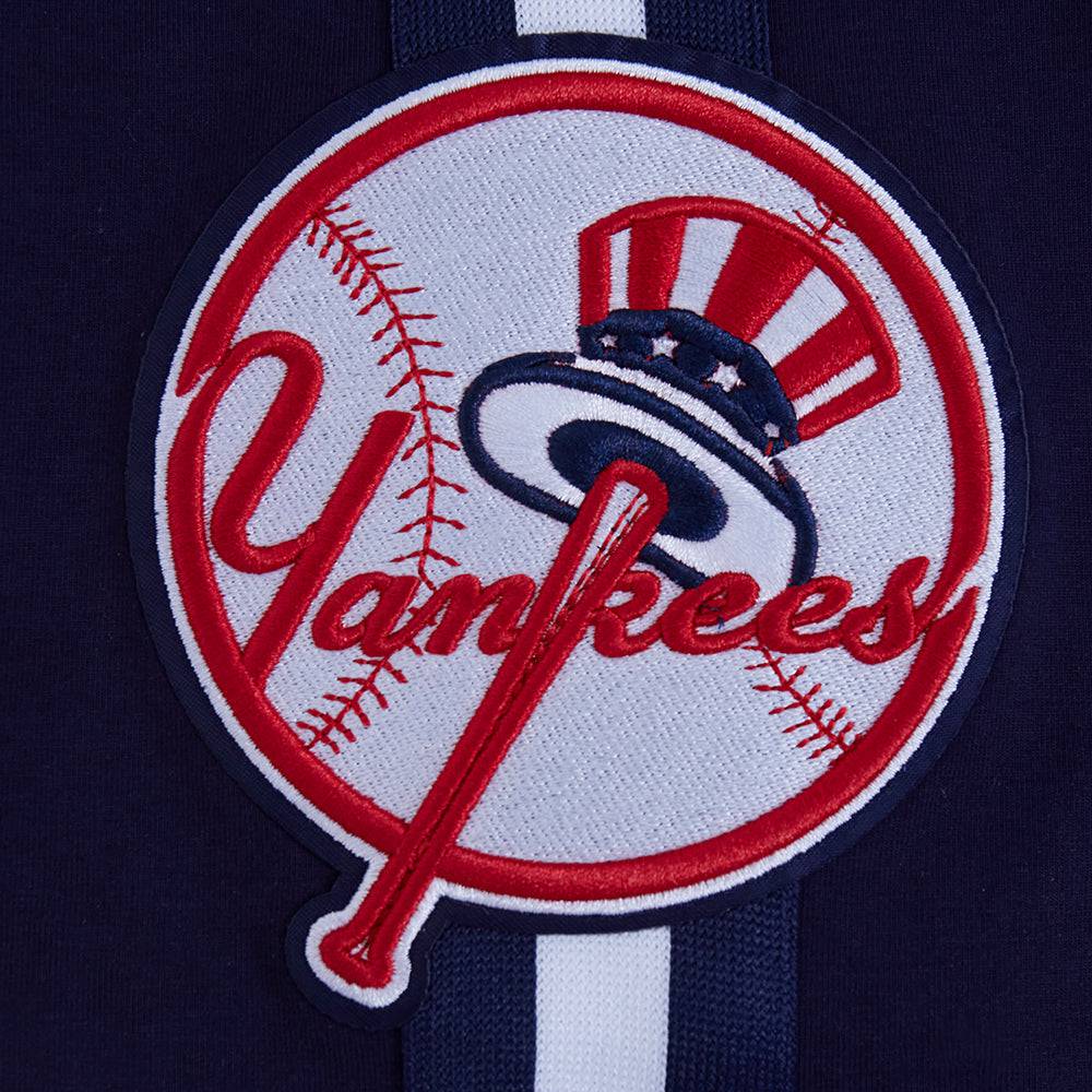 MLB NEW YORK YANKEES SUGAR SKULL MEN'S SINGLE JERSEY STRIPED TOP (MIDNIGHT NAVY)
