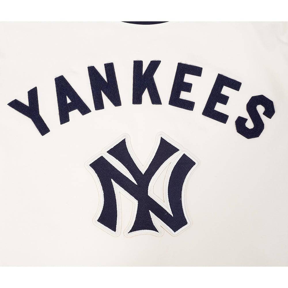 MLB NEW YORK YANKEES MODERN ORIGINALS MEN'S RINGER TEE (EGGSHELL/ MIDNIGHT NAVY)