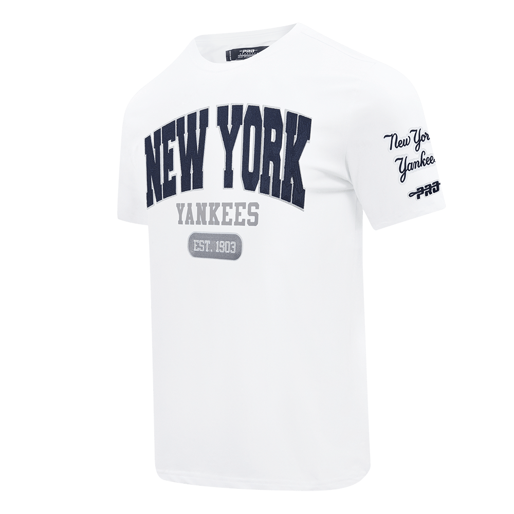 CAMISETA SJ PARA HOMBRE MLB NEW YORK YANKEES CITY ARCH (BLANCA)