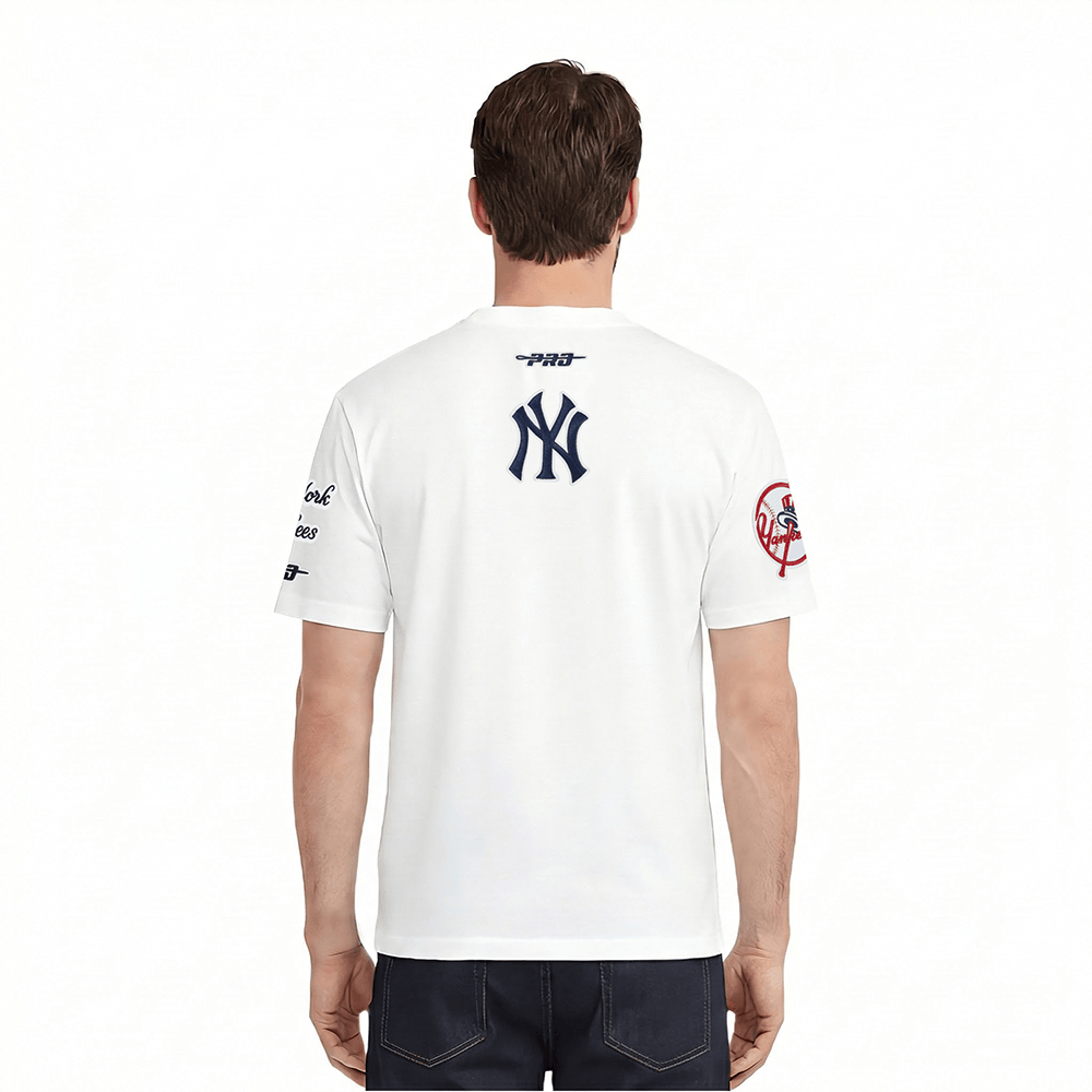 CAMISETA SJ PARA HOMBRE MLB NEW YORK YANKEES CITY ARCH (BLANCA)