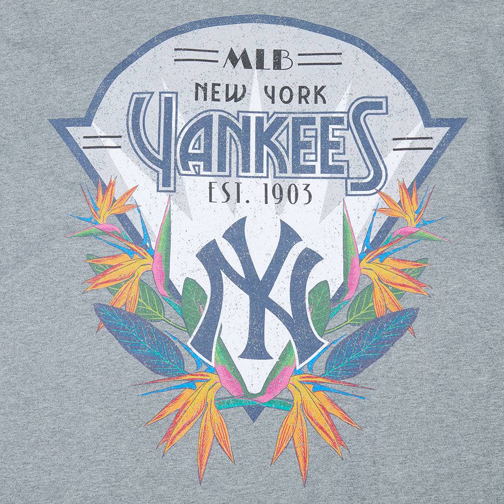 MLB NEW YORK YANKEES PARADISE MEN'S S/S TEE (DARK HEATHER GRAY)