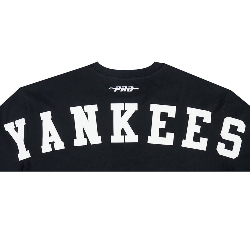 MLB NEW YORK YANKEES WINGSPAN MEN'S CJ DROP SHOULDER TEE (BLACK)