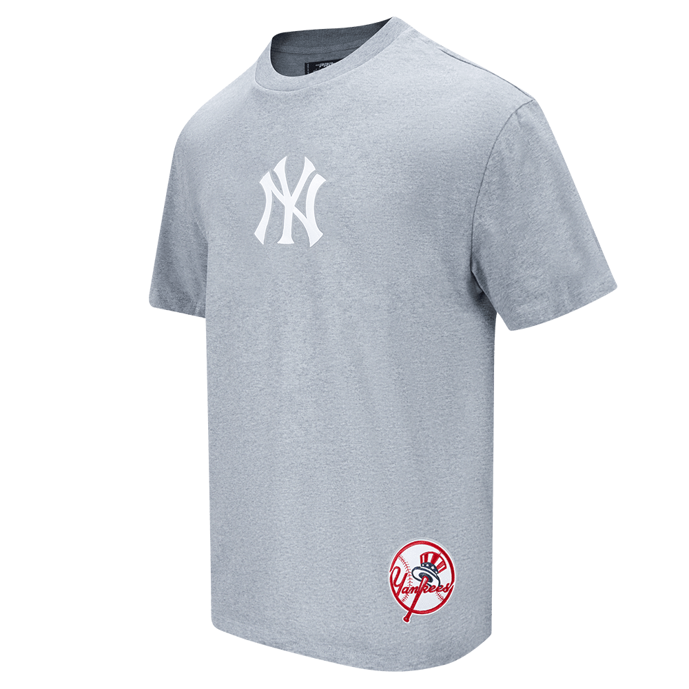 MLB NEW YORK YANKEES WINGSPAN MEN'S CJ DROP SHOULDER TEE (DARK HEATHER GRAY)
