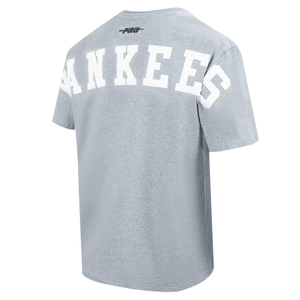 MLB NEW YORK YANKEES WINGSPAN MEN'S CJ DROP SHOULDER TEE (DARK HEATHER GRAY)