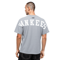 MLB NEW YORK YANKEES WINGSPAN MEN'S CJ DROP SHOULDER TEE (DARK HEATHER GRAY)