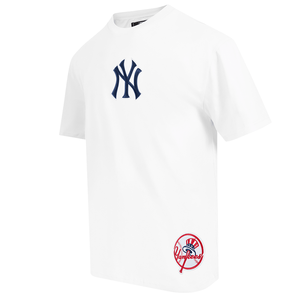 MLB NEW YORK YANKEES WINGSPAN MEN'S CJ DROP SHOULDER TEE (WHITE)