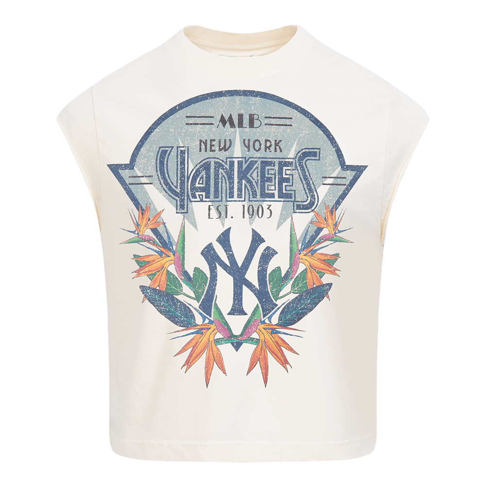 MLB NEW YORK YANKEES PARADISE MEN'S S/S TEE (EGGSHELL)
