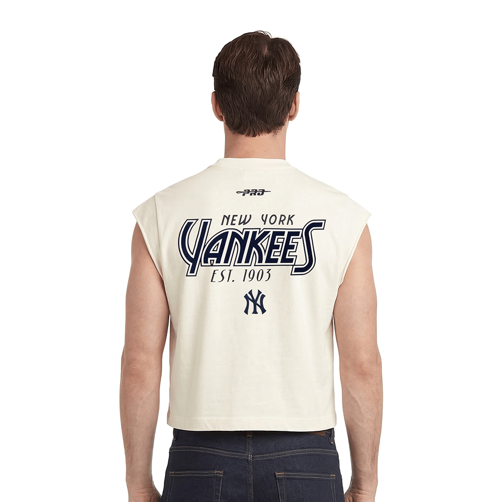 MLB NEW YORK YANKEES PARADISE MEN'S S/S TEE (EGGSHELL)