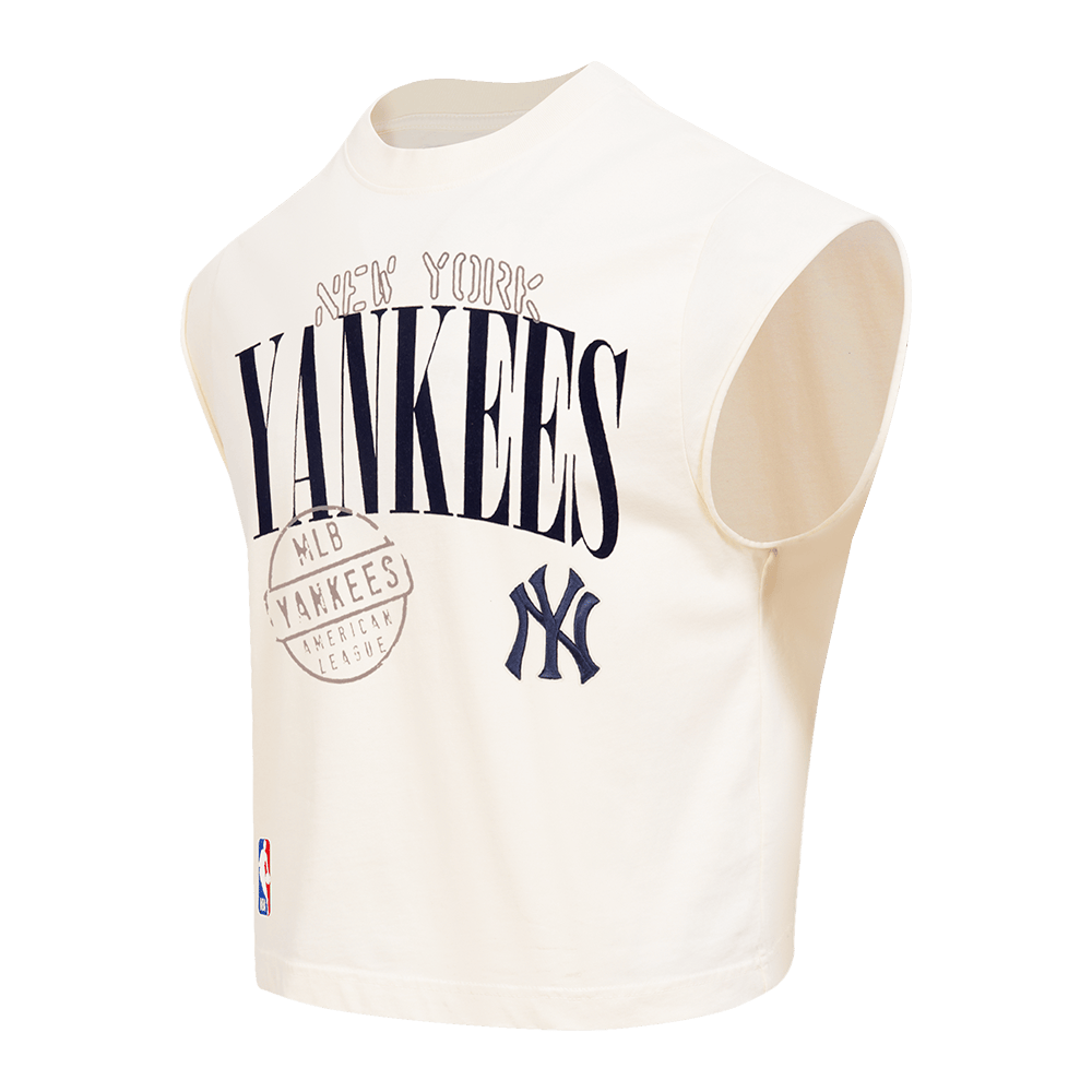 MLB NEW YORK YANKEES  STAMPED MEN'S S/S TEE (EGGSHELL)