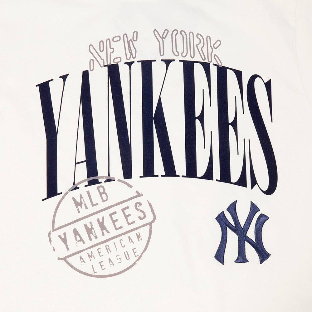 MLB NEW YORK YANKEES  STAMPED MEN'S S/S TEE (EGGSHELL)
