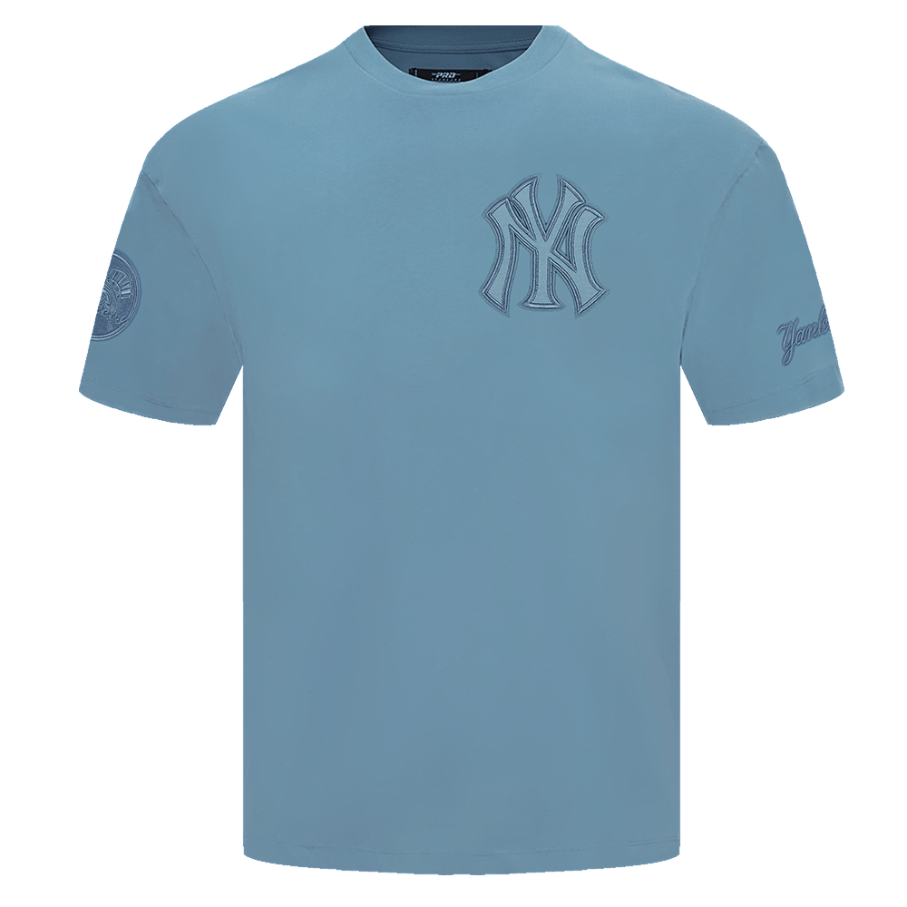 MLB NEW YORK YANKEES NEUTRAL MEN'S COTTON JERSEY DROP SHOULDER TOP (STOPL BLUE)