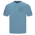 MLB NEW YORK YANKEES NEUTRAL MEN'S COTTON JERSEY DROP SHOULDER TOP (STOPL BLUE)