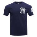 MLB NEW YORK YANKEES ANIMAL PRINT SINGLE JERSEY MEN'S TEE (MIDNIGHT NAVY)