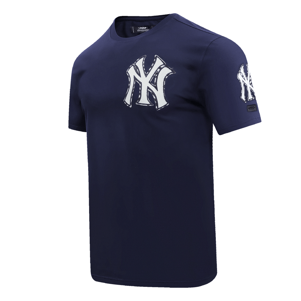 MLB NEW YORK YANKEES ANIMAL PRINT SINGLE JERSEY MEN'S TEE (MIDNIGHT NAVY)