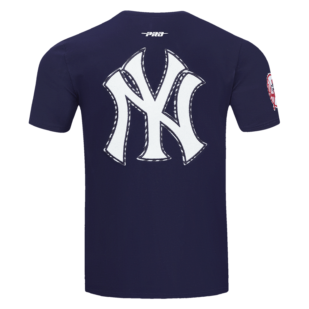 MLB NEW YORK YANKEES ANIMAL PRINT SINGLE JERSEY MEN'S TEE (MIDNIGHT NAVY)