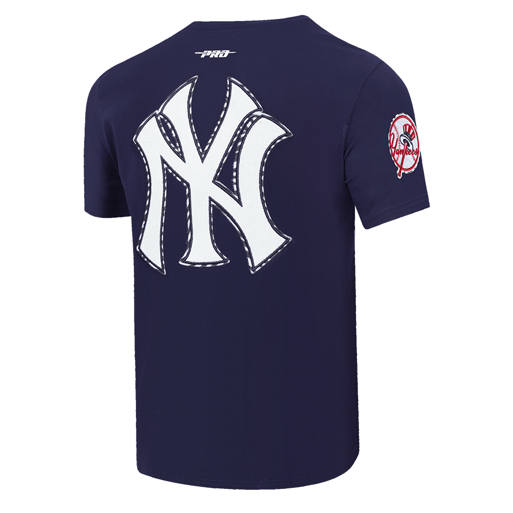 MLB NEW YORK YANKEES ANIMAL PRINT SINGLE JERSEY MEN'S TEE (MIDNIGHT NAVY)