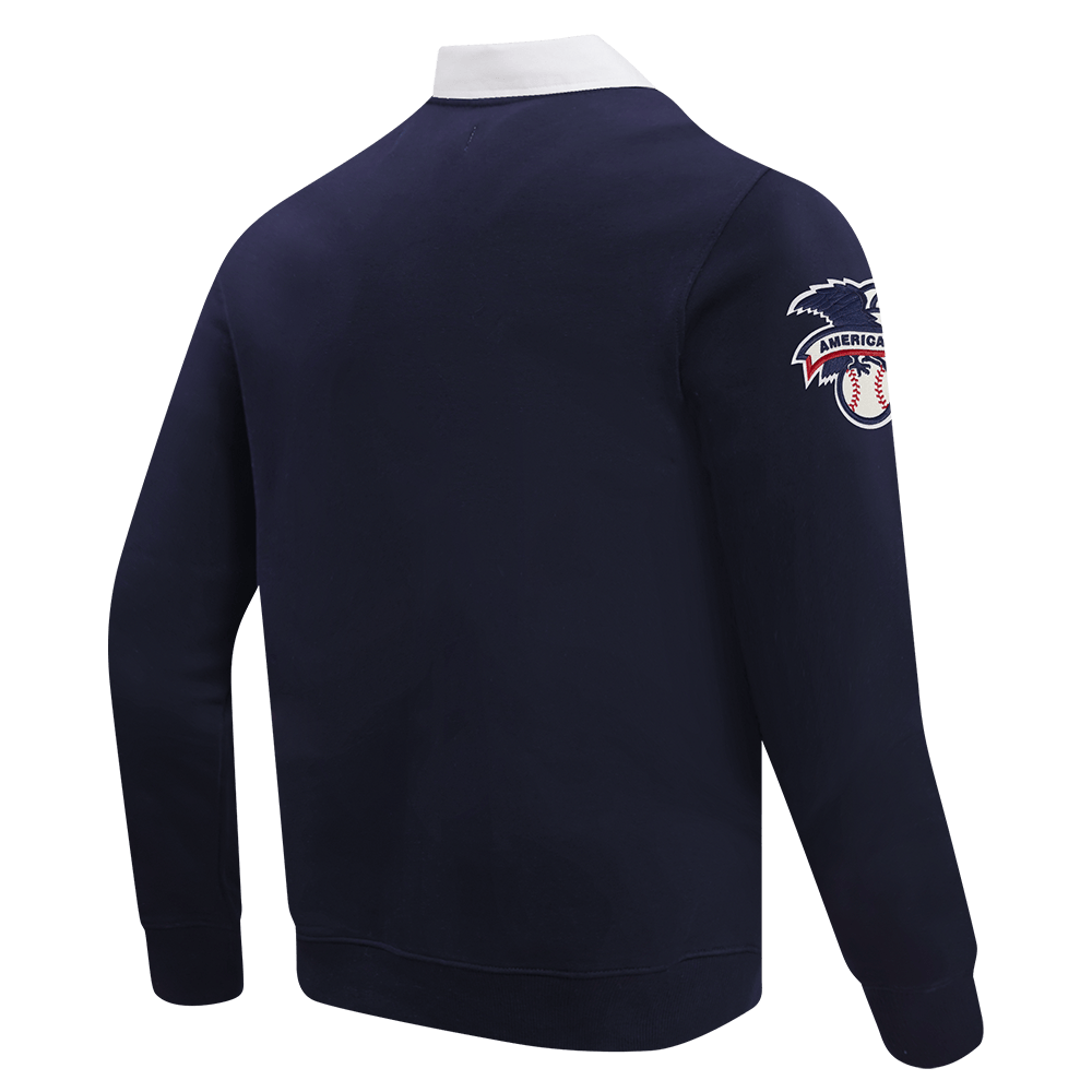 MLB NEW YORK YANKEES MODERN ORIGINALS MEN'S LS RUGBY (MIDNIGHT NAVY)