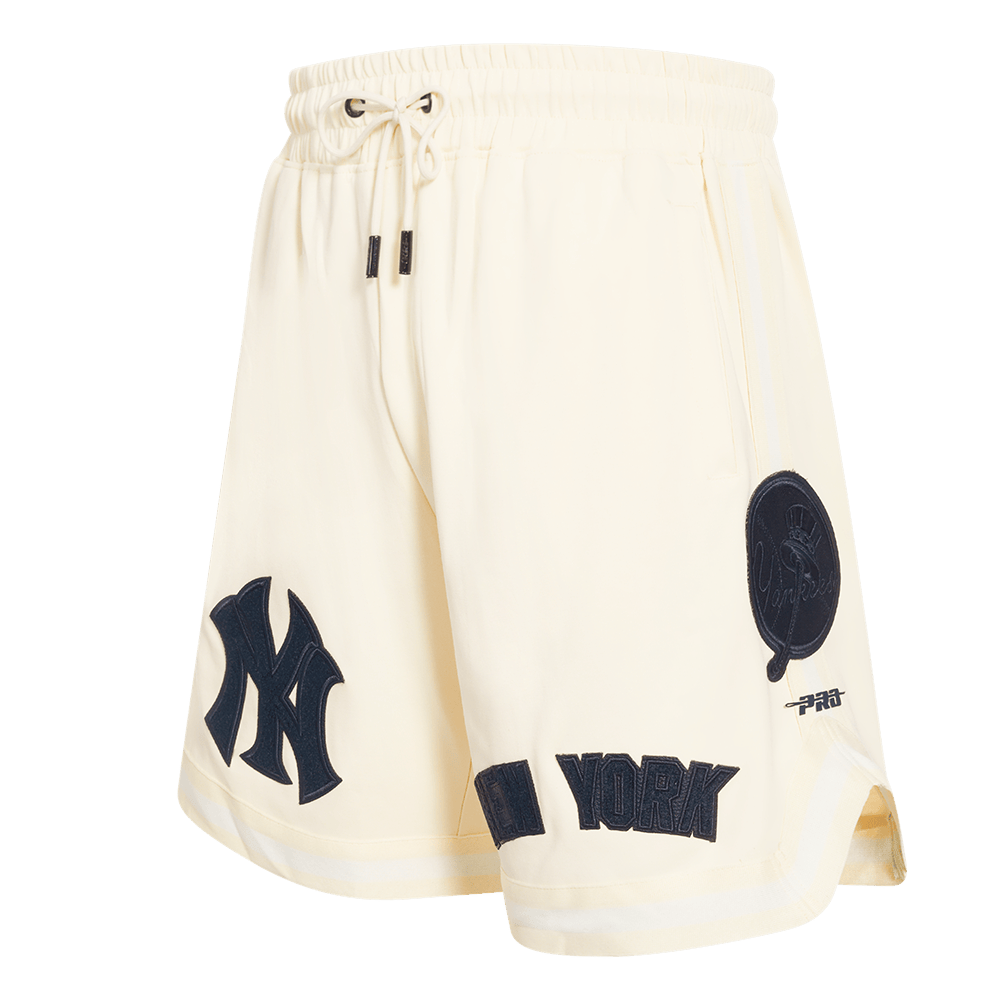MLB NEW YORK YANKEES TRIPLE TONAL DOUBLE KNIT MEN'S SHORT (EGGSHELL)
