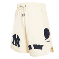MLB NEW YORK YANKEES TRIPLE TONAL DOUBLE KNIT MEN'S SHORT (EGGSHELL)