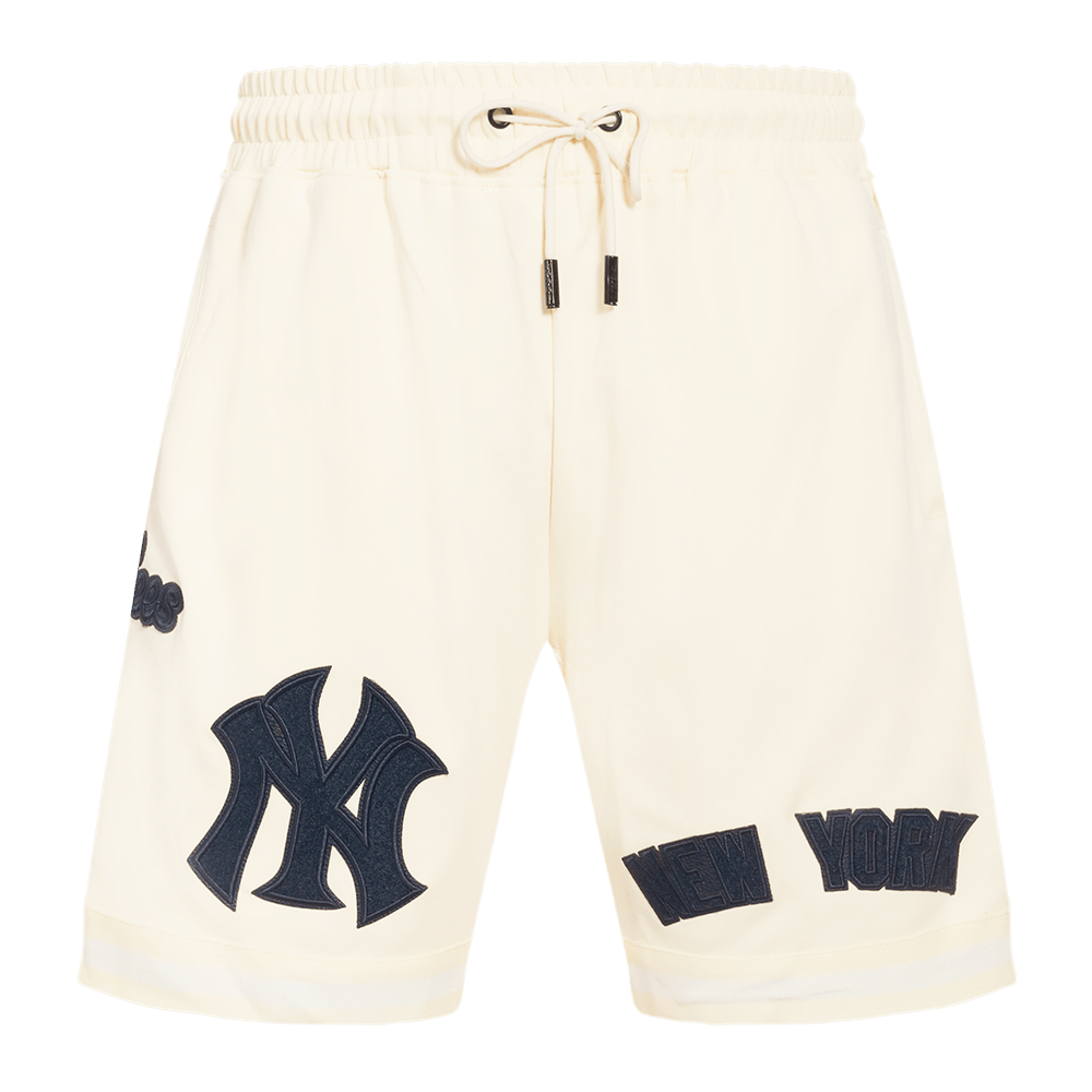 MLB NEW YORK YANKEES TRIPLE TONAL DOUBLE KNIT MEN'S SHORT (EGGSHELL)