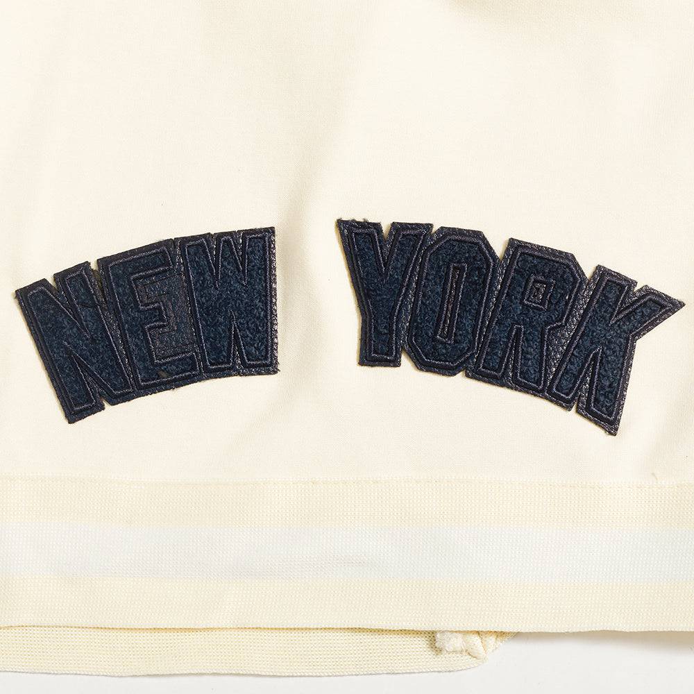 MLB NEW YORK YANKEES TRIPLE TONAL DOUBLE KNIT MEN'S SHORT (EGGSHELL)