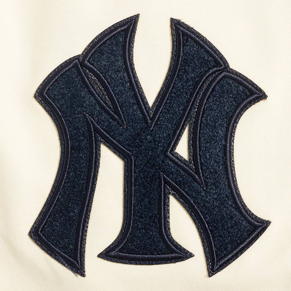 MLB NEW YORK YANKEES TRIPLE TONAL DOUBLE KNIT MEN'S SHORT (EGGSHELL)
