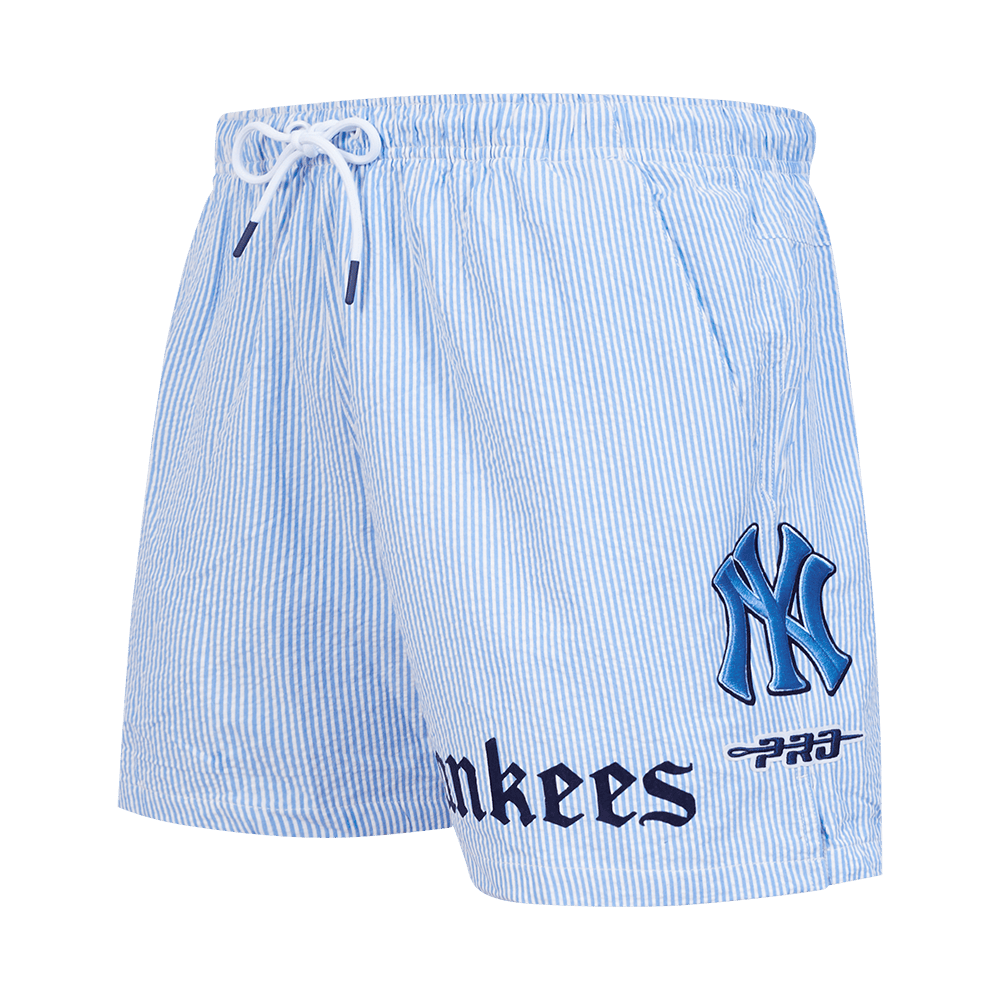 MLB NEW YORK YANKEES COUNTRY CLUB MEN'S SEERSUCKER SHORT (SEERSUCKER BLUE)