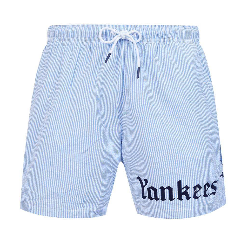 MLB NEW YORK YANKEES COUNTRY CLUB MEN'S SEERSUCKER SHORT (SEERSUCKER BLUE)