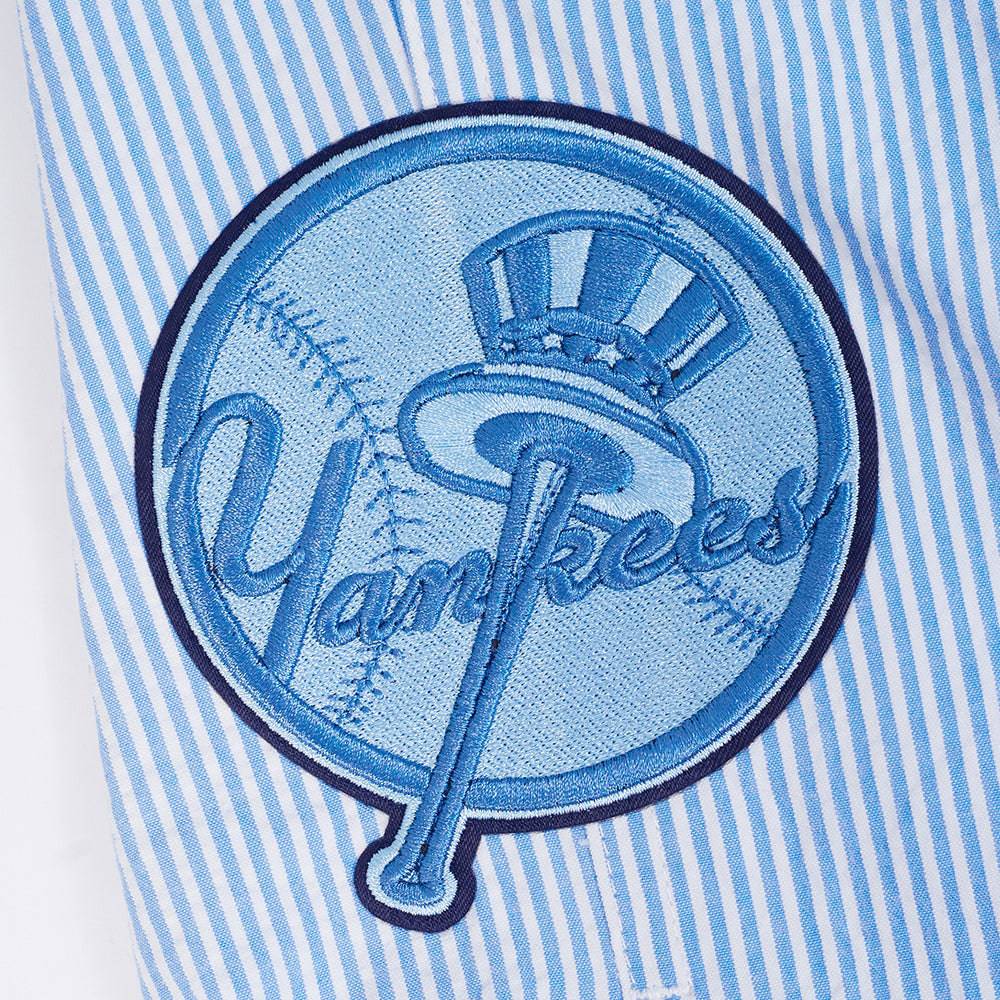 MLB NEW YORK YANKEES COUNTRY CLUB MEN'S SEERSUCKER SHORT (SEERSUCKER BLUE)