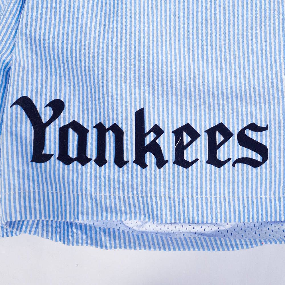 MLB NEW YORK YANKEES COUNTRY CLUB MEN'S SEERSUCKER SHORT (SEERSUCKER BLUE)