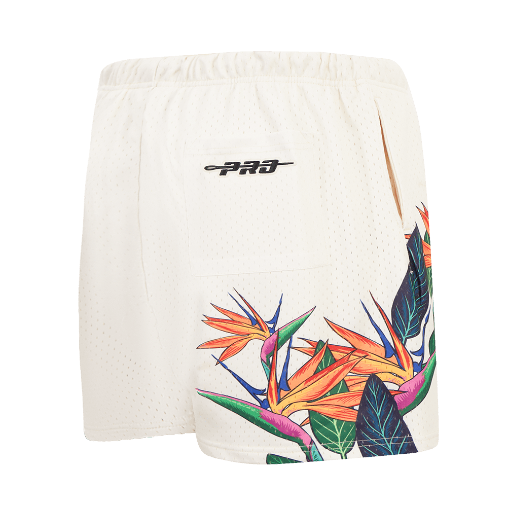 PANTALÓN CORTO DE MALLA PARA HOMBRE MLB NEW YORK YANKEES PARADISE (BLANCO HUESO)
