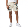 PANTALÓN CORTO DE MALLA PARA HOMBRE MLB NEW YORK YANKEES PARADISE (BLANCO HUESO)