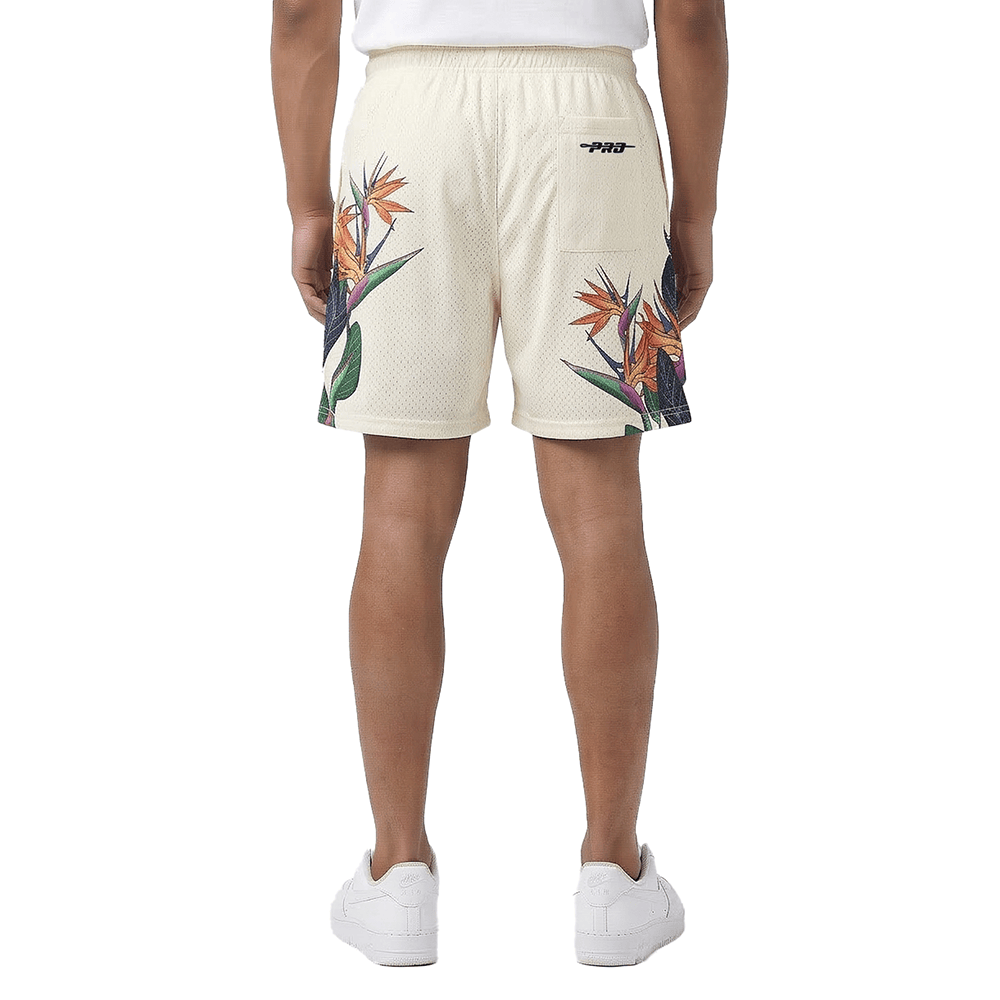 PANTALÓN CORTO DE MALLA PARA HOMBRE MLB NEW YORK YANKEES PARADISE (BLANCO HUESO)