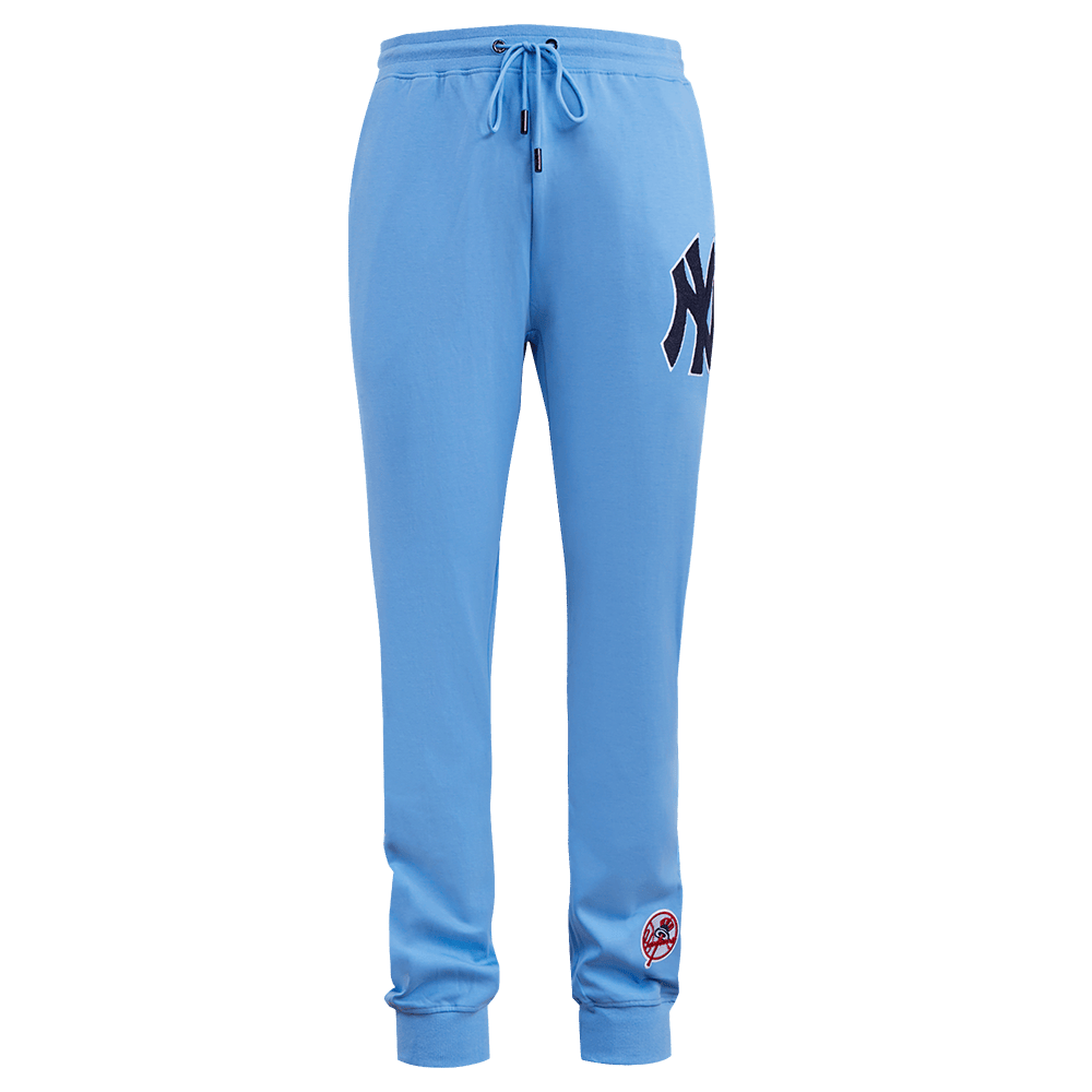 PANTALÓN JOGGER CLÁSICO DE CHENILLA PARA HOMBRE MLB NEW YORK YANKEES (AZUL UNIVERSITARIO)