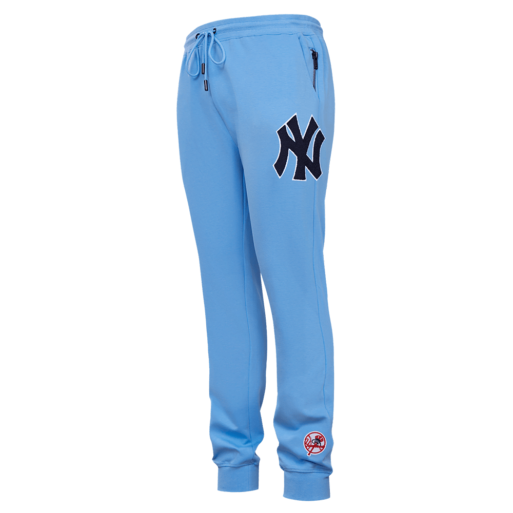 PANTALÓN JOGGER CLÁSICO DE CHENILLA PARA HOMBRE MLB NEW YORK YANKEES (AZUL UNIVERSITARIO)