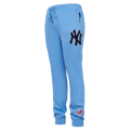 PANTALÓN JOGGER CLÁSICO DE CHENILLA PARA HOMBRE MLB NEW YORK YANKEES (AZUL UNIVERSITARIO)