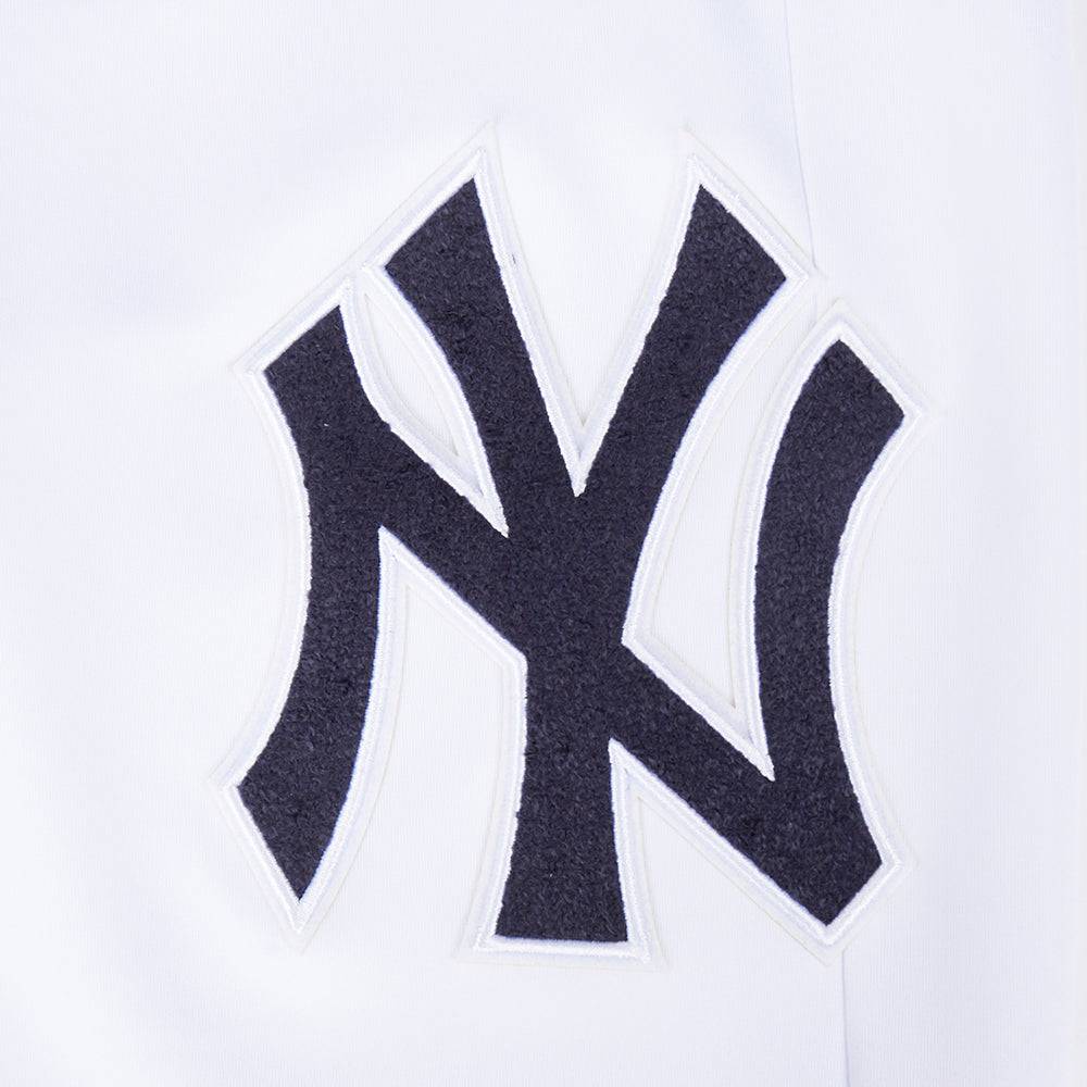MLB NEW YORK YANKEES CLASSIC MEN'S DOUBLE KINT TRACK PANT (WHITE/MIDNIGHT NAVY)